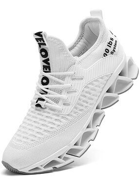Women's White Running Shoes Comfortable Fashion Non Slip Blade Sneakers Shoes